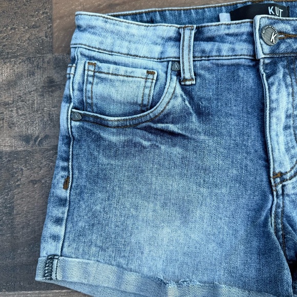 KUT From The Kloth Size 2 Gidget High Rise Fray Denim Shorts Size 2 - Picture 12 of 12